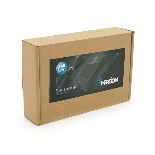 Блок живлення MERLION для ноутбука ASUS 19V 2.37A (45 Вт) штекер 3,0 * 1,35 мм, довжина 0,9 м + кабель живлення