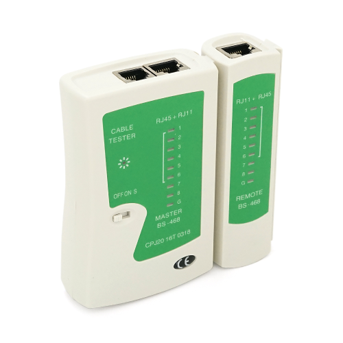 Кабельний тестер Merlion NS-468N RJ-45 (без батарейки в комплекті) Q100
