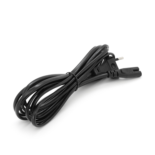 Кабель живлення 3.0m, 0.75mm, PC-184 / 2 CEE7 / 16-C7 2 pin (для побутової техніки), Black, OEM Q325