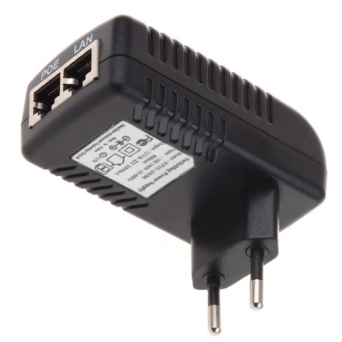POE інжектор 12V 2A (24Вт) із портами Ethernet 10 / 100Мбіт / с
