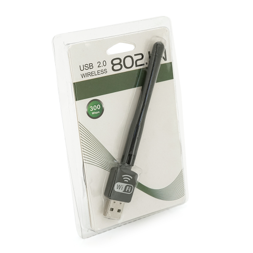 Бездротовий мережевий адаптер з антеною 10см Wi-Fi-USB LV-UW10 -2DB MTK7601, 802.11bgn, 150MB, 2.4 GHz, WIN7 / XP / Vista / 2K / MAC / LINUX