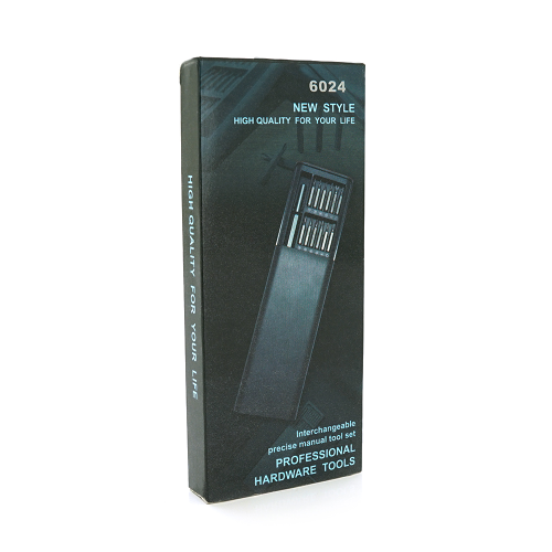 Набір викрутка+біти 24-in-1, довжина тримача 115 мм, CRV затискач, алюміній, Box