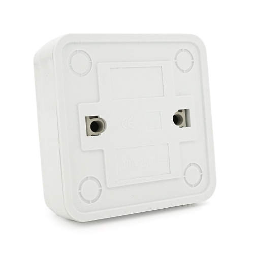 Вимикач одинарний зовнішнього монтажу, White, Q10