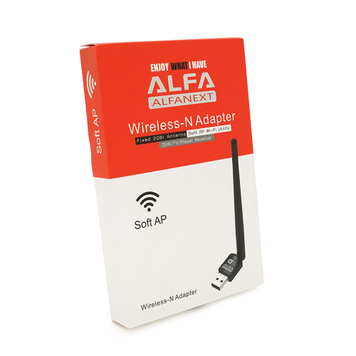 Бездротовий мережевий адаптер з антеною 10см Wi-Fi-USB LV-UW11 -2DB 7601, 802.11bgn, 150MB, 2.4 GHz, WIN7 / XP / Vista / 2K / MAC / LINUX, Blister Q