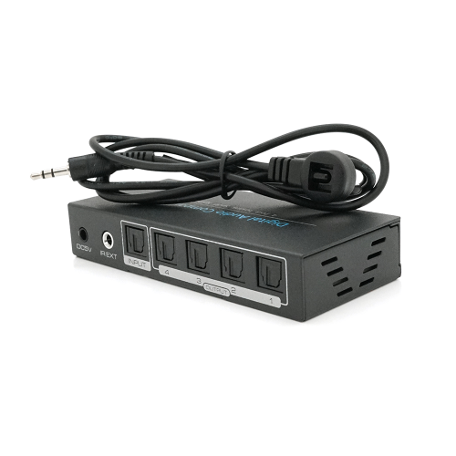 Цифровий оптичний роздільник звуку SPDIF / Toslink 1x4