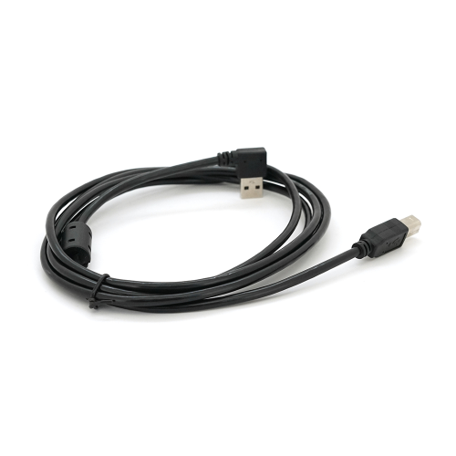 Кабель USB 2.0 RITAR AM / BM, 2.0m, кутовий 90&amp;deg;, чорний