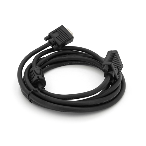 Кабель Merlion VGA 3m, male to male (тато-тато), 1 фериту, чорний, Пакет Q100