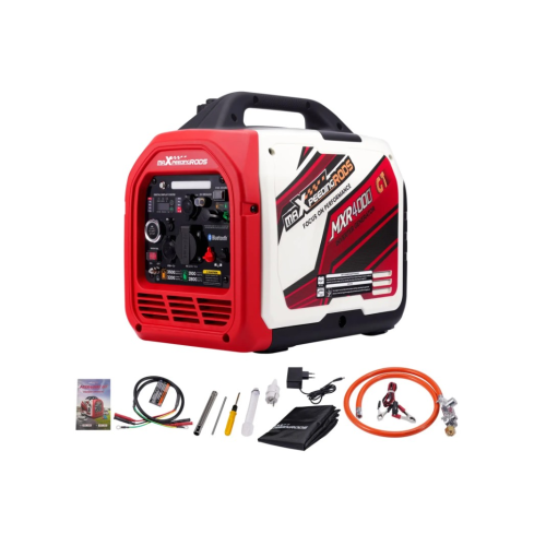 Генератор інверторний БЕНЗИН / ГАЗ MXR4000GT (3,2 kW), однофазний, 220V, 50Hz, об'єм бака 4л, дистанційний запуск Bluetooh
