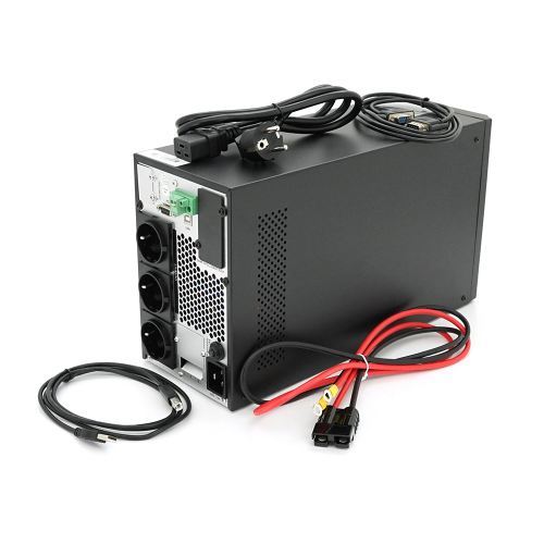 ДЖБ з правильною синусоїдою Ritar PT-3KL-LCD, 3000VA (2700Вт), 96В, Струм макс. 5A, під зовнішній АКБ (405*190*325)