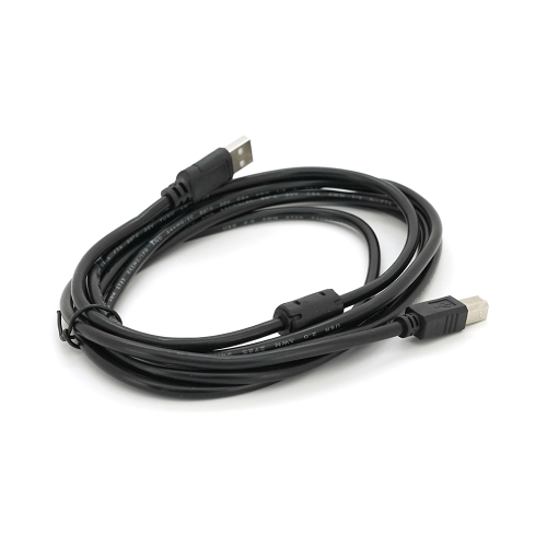 Кабель USB 2.0 AM / BM, 3.0m, 1 ферит, Black, Пакет Q200