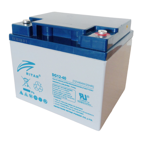 Акумуляторна батарея GEL RITAR DG12-40, Gray Case, 12V 40.0Ah ( 198 х 166 х 169 (169) ) Q1 / 60