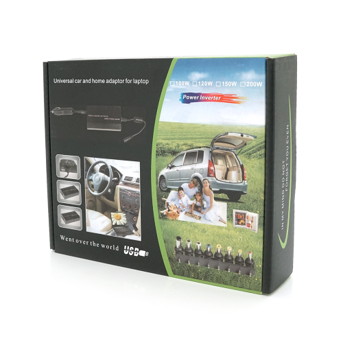 Універсальний БЖ 100W, корпус - метал, ручне регулювання, 8 Г-подібних роз&apos;ємів, + прикурювач, Box