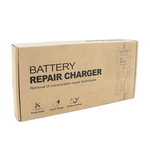 Автоматичний ЗП для акумулятора 6V / 12V, R12, 100-240V, 0,45-10А, LCD, клеми (AGM / GEL / Lead)