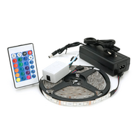 Комплект світлодіодної стрічки 5050 RGB 5 метрів, пульт, блок живлення