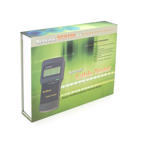 Кабельний тестер професійний Merlion SC8108, RJ-45 з пошуком обриву кабелю