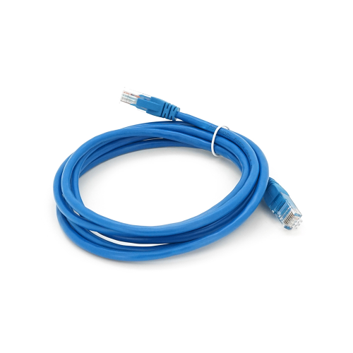 Патч-корд литой RITAR, UTP, RJ45, Cat.6, 2m, синий, Cu (медь)