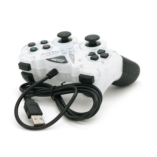 Геймпад для ПК USB-908 USB 2.0 Double Shock (White), Blister