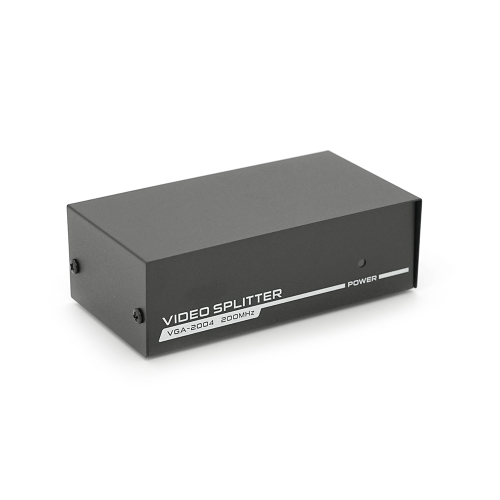 Активний спліттер VGA сигналу KV-FJ1504A (VGA2004) 150MHz 4 Port, DC5V / 2A, Black