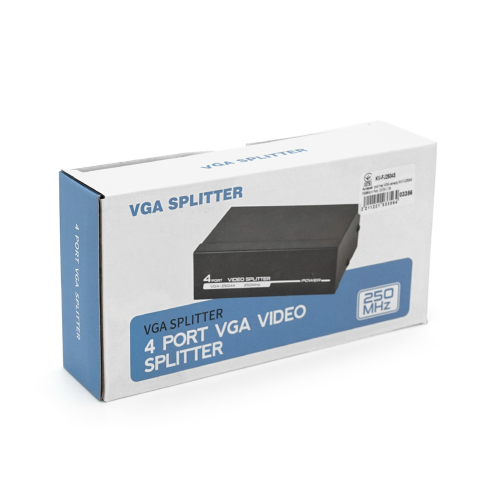 Активний спліттер VGA сигналу KV-FJ2504S 150MHz 4 Port, DC5V / 2A