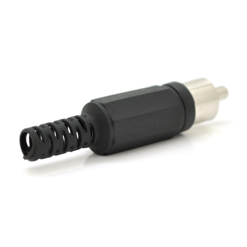 Роз&apos;єм RCA під кабель під пайку (пластмаса) Black