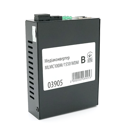 Медіаконвертер Merlion B (IC + 113), 1550 WDM одноволоконний Full / Half duplex, SC 25km (0 +70&amp;deg; C), + блок живлення 5V 1A Q50