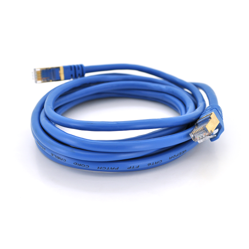 Патч-корд литий Ritar, FTP, RJ45, Cat.6, 0,5m, синій