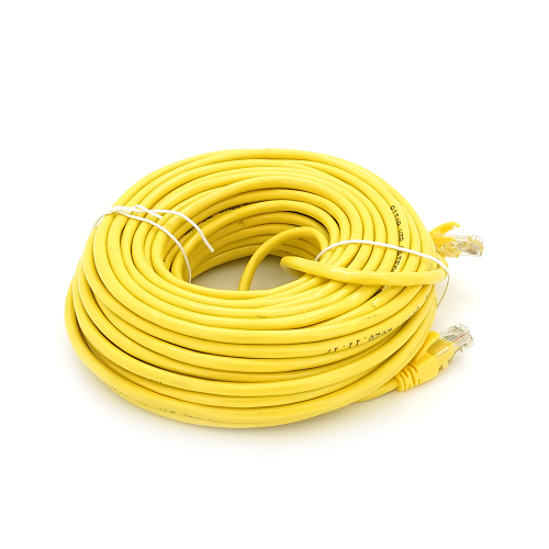 Патч-корд литий RITAR, UTP, RJ45, Cat.5e, 25m, жовтий, Cu (мідь)