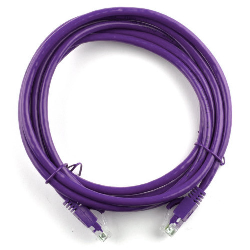 Патч-корд литий RITAR, UTP, RJ45, Cat.5e, 2m, фіолетовий, Cu (мідь)
