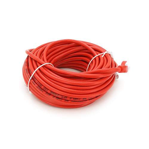 Патч-корд литий RITAR, UTP, RJ45, Cat.5e, 15m, червоний, Cu (мідь)