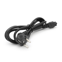 Кабель живлення Schuko PC-186 CEE7 / 17-IEC C5, 1.8M, 0.75mm, для ноутбука, OEM Q25 / 250