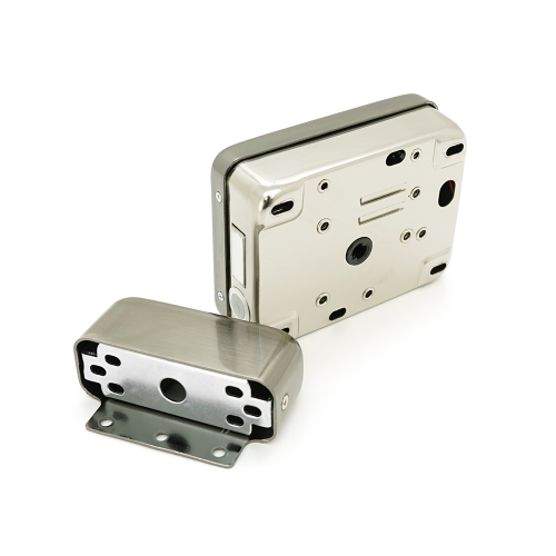 Замок YOSO Y-47 з контролером, електроро-механічний ригельний, ІЧ-пульт, Радіо-брелком, Зчитувач ЕМ, Англійський ключ, 130x98x41 мм