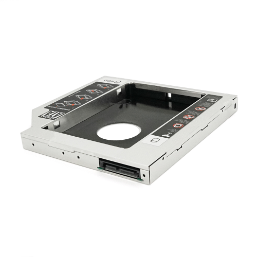 Адаптер підключення HDD 2.5 &apos;&apos; 12.7 mm в відсік приводу ноутбука SATA / mSATA (HDC-25), корпус aluminum+plastic, Blister, Q100