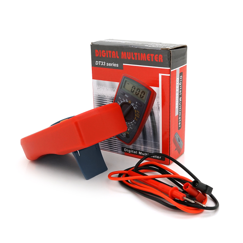 Мультиметр DT-33D, Вимірювання: V, A, R, 150г, 130*74*35mm, Q50