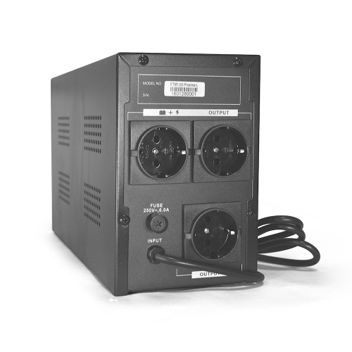 ДБЖ Ritar RTM1000 (600W) Proxima-L, LED, AVR, 3st, 3xSCHUKO socket, 2x12V7Ah, metal Case (350х120х190) Q2