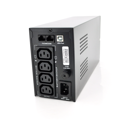 ДБЖ Ritar RTP850L-UX-IEC (510W) Proxima-L, LED, AVR, 3st, USB, 4xIEC-320 C14, 145-290Vac, 1x12V9Ah, plastik Case