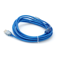 Кабель USB 2.0 RITAR AM / AM, 3.0m, прозорий синій