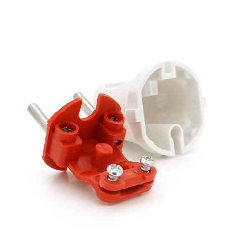 Вилка без заземлення 10А 250V A113, White, Q24