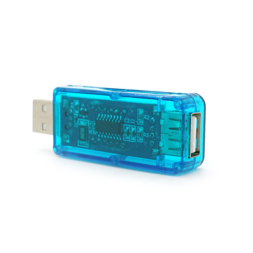 USB тестер Charger Doctor напруги (3-7.5V) та струму (0-2.5A) Blue
