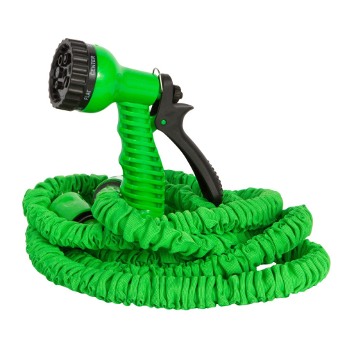 Шланг Садовий 10-30м / 100ft + розпилювач, насадка на кран, Blue / Green, Box