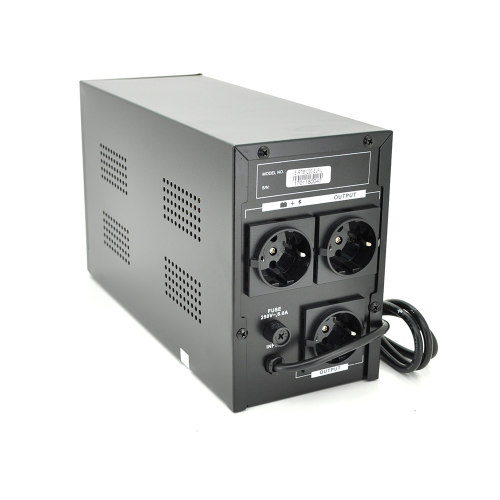 ДБЖ Ritar E-RTM1200 (720W) ELF-L, LED, AVR, 3st, 3xSCHUKO socket, 2x12V7Ah, metal Case Q2 (405*195*285) 10.2 кг (340*120*190)