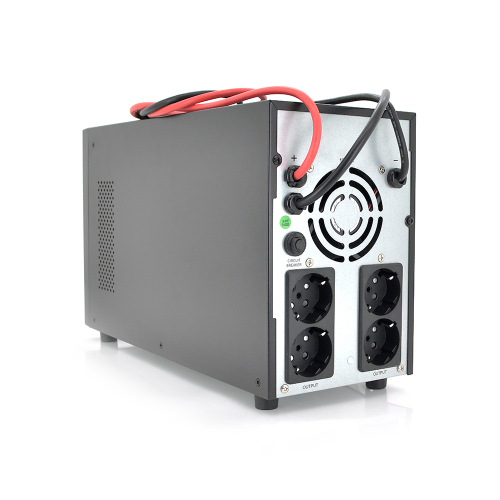 ДБЖ Merlion ARUN 1000 (600W) LED, 140-300VAC, AVR 1st, 4 SCHUKO, під зовнішній акумулятор 12V, зарядка 10A, metal Case, клеми M6, Q1 (145x232x382) 9кг