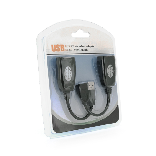 Подовжувач USB 2.0 сигналу по F / UTP до 50 метрів, RJ-45 to AM + RJ-45, Blister Q100