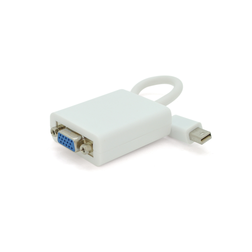 Конвертер mini Display Port (тато) на VGA(тато) 30cm, White, 4K / 2K, Пакет