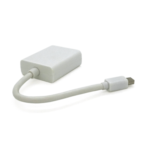 Конвертер mini Display Port (тато) на VGA(тато) 30cm, White, 4K / 2K, Пакет