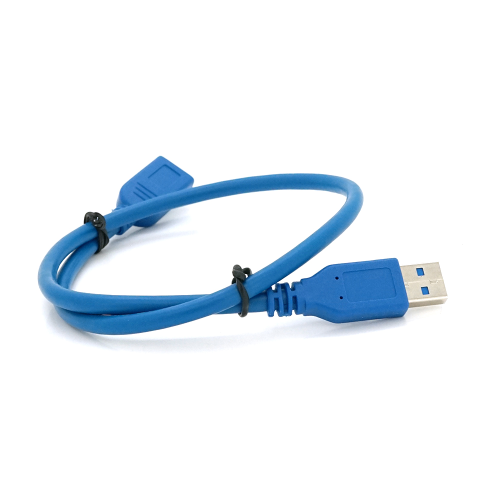 Подовжувач USB 3.0 AM / AF, 0.5m, Blue, Пакет, Q200
