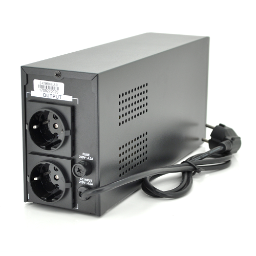 ДБЖ Ritar E-RTM600 (360W) ELF-D, LCD, AVR, 2st, 2xSCHUKO socket, 1x12V7Ah, metal Case. Q4 (370*130*210) 4.8 кг (310*85*140)