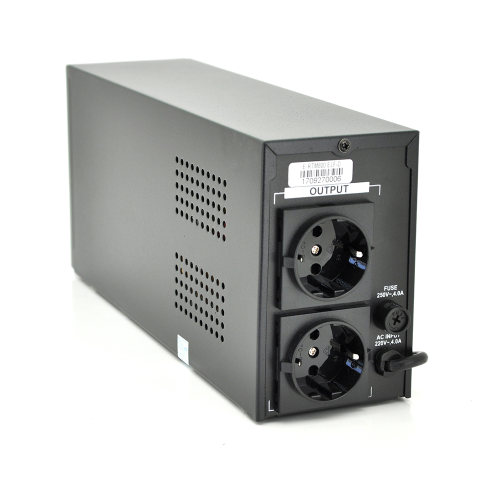 ДБЖ Ritar E-RTM800 (480W) ELF-D, LCD, AVR, 2st, 2xSCHUKO socket, 1x12V9Ah, metal Case. Q4 (370*130*210) 5,8кг (310*85*140)