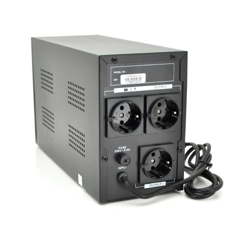 ДБЖ Ritar E-RTM1000 (600W) ELF-D, LCD, AVR, 3st, 3xSCHUKO socket, 2x12V7Ah, metal Case. Q2 (405*195*285) 10 кг (340*120*190)