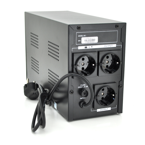 ДБЖ Ritar E-RTM1200 (720W) ELF-D, LCD, AVR, 3st, 3xSCHUKO socket, 2x12V7Ah, metal Case. Q2 (405*195*285) 10.2 кг (340*120*190)