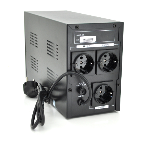 ДБЖ Ritar E-RTM1500 (900W) ELF-D, LCD, AVR, 3st, 3xSCHUKO socket, 2x12V9Ah, metal Case. Q2 (405*195*285) 11,5 кг (340*120*190)